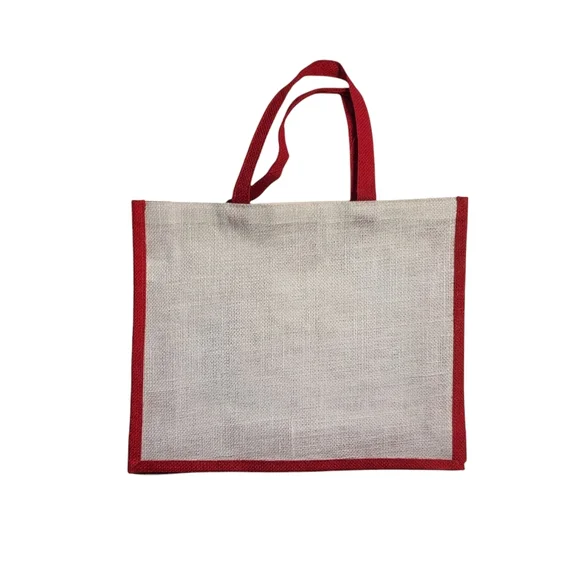 Hobby Lobby Festive Burlap Tote Bags - Set of 2 - Picture 5 of 5